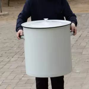 빈티지 법랑 쌀 없음 용기 냄비 과일 그릇 저장 법랑믹싱볼