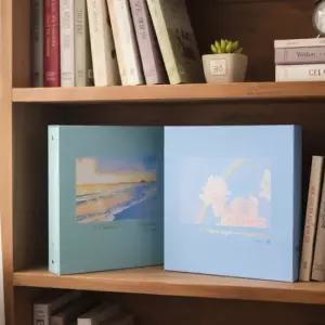 일러스트 디자인 4X6 3X5 접착 앨범 20매 하드커버