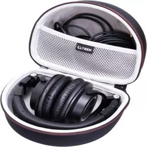 오디오 테크니카용 헤드폰 케이스 ATH-M30X / ATH-M50X ATH-M40X ATH-M50xBT2 ATH-M50xBT2DS 블랙+그레이