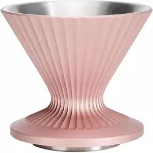 여행 캠핑 사무실 가정 커피 메이커 브루(선셋 블러셔)를 위한 리저버블 블라썸 콘 깔때기 스테인리스 스틸