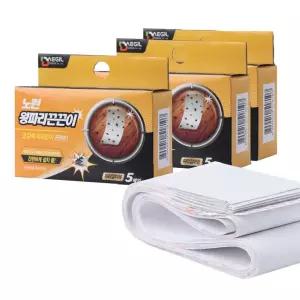 노런 천장 부착형 왕파리 파리잡이 끈끈이 5매입 3개 파리끈끈이 파리잡기