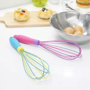 홈베이킹용 예쁜 실리콘 컬러거품기 반죽기 주방용 홈카페 휘핑기 제빵 조리도구 제과