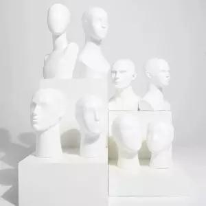 두상 머리 흉상 목걸이 화이트 모자 디스플레이 전시용