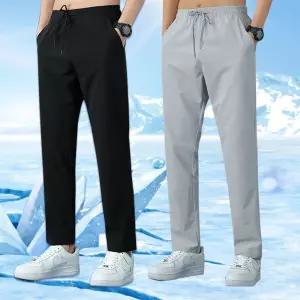 밴딩 슬랙스 팬츠 남성 여름 냉감 일자 쿨링 바지 남자여름바지 여름바지
