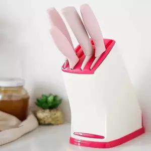 칼 상태 정리대 컬러 블럭 칼꽂이 주방용 칼집 다용도 주방 보관함 (WFKBDT8)