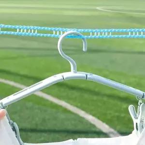 심플 5m 캠핑 텐트 빨래줄 걸이 다용도 (WFKBLK7)