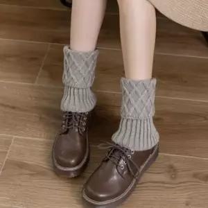 여성 4컬러 겨울 방한 도톰 뜨개 발목워머 무릎토시 (WFKBXT4)