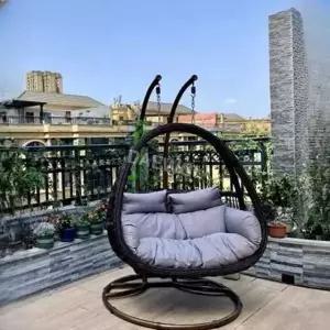 라탄 흔들의자 행잉 체어 등나무 인테리어 야외 카페