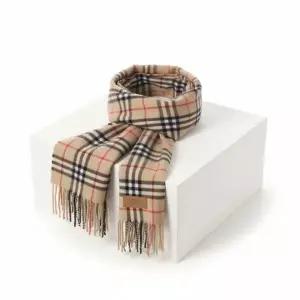 [버버리]Check Cmere Happy Scarf 8079995 체크 캐시미어 해피 스카프 818331