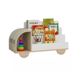 우드 어린이 책꽂이 그림책 유치원 원목 전면 책장 수납장 교구장 낮은