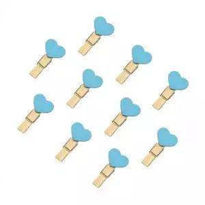 나무 사진 집게 세트 포라로이드 스카이 하트 우드 10