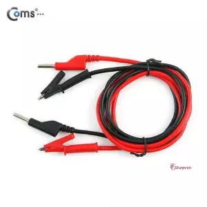 바나나 악어클립 케이블 일체형 블랙 레드jkl883