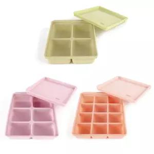 티지엠 국산 뉴컬러 실리콘 이유식큐브 3종 + 뚜껑 3종 세트
