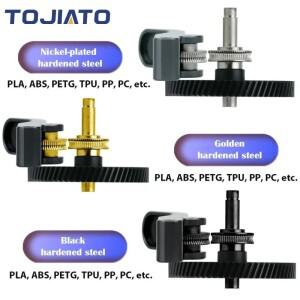 호환  경화 강철 A1/A1 미니 압출기 기어 어셈블리 Bambu 3D 프린터용 CNC POM 나노 코팅
