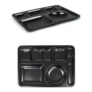 [조르지오]멜라민 AD54DD95 급식소 병원 학교 배식 식판 40.5cm 2호 블랙