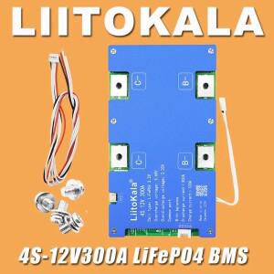 LiitoKala 배터리 팩 에너지 저장 시스템 보호 보드 자동차 시동 전원 LiFePo4 4S 12V 300A BMS