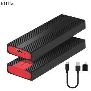 M2 SSD 인클로저 M.2-USB 3.1 C 타입 외장 박스 알루미늄 케이스 B + M/M 키 2230 2242 SATA NVMe PCI-E