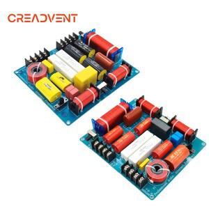 2PCS 3 웨이 350W 전문가용 스피커 주파수 분배기 KTV 무대 홈 시어터 유닛 고출력 오디오 크로스오버 필터
