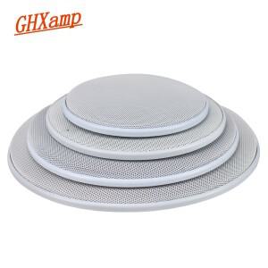 GHX 2PCS 4 인치 5 8 자동차 천장 스피커 그릴 메쉬 인클로저 네트 6.5 보호 커버 서브 우퍼 DIY ABS 화이
