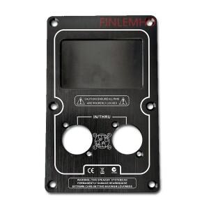 DJ 스피커 케이블 터미널 플레이트 SpeakOn 4 핀 소켓 커넥터 오디오 와이어 입력 알루미늄 145mm × 90mm