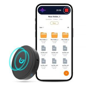 [미국배송] 128G(1600시간) 자기 음성 활성화 레코더 - 나네잔 레코딩 장치 MP3 레코딩 70시간 배터리 시간 업무용 USB-C 오디오 레코더 강연 회의 인터뷰