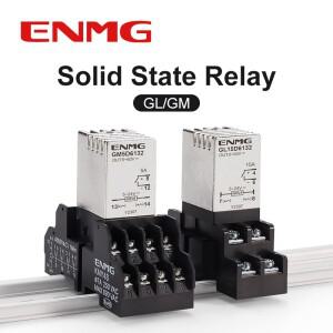 ENMG 호환 소형 레일 타입 솔리드 스테이트 릴레이 DC 제어 15A 5A2A5 ~ 24vdc AC 220V 비접촉 나사 인라인