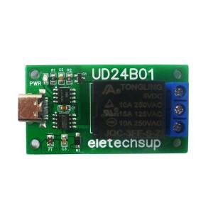 TYPE-C USB 릴레이 모듈 Arduiuo MEGA 용 DC 5V 12V PC UART 직렬 포트 RS232(TTL) 스위치 보드
