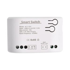 10A 1 웨이 4 와이파이 릴레이 모듈 DC5V DC12V eWeLink 앱 원격 제어 자동 잠금 무선 지연 5VUSB 인터페이