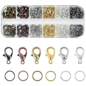 코폭스 랍스터 집게와 팔찌 점프 열쇠고리 오픈 보석 위한 제작을 6가지 색상의 세트 집게