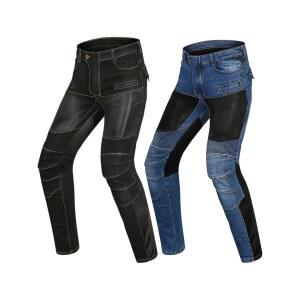 오토바이 메쉬 바지 라이더진 프로텍터 내장 바이크 보호대 팬츠