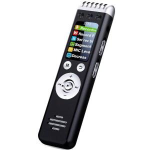 [미국배송] 재생 기능이 있는 64GB 음성 녹음기 - EZCOLORIS 컬러 디스플레이 디지털 활성화 오디오 녹음 장치 대학 강의 회의 충전식 배터리 240H