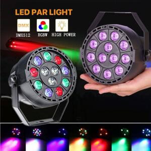 1피스 LED 12x3W RGBWA+UV 파 라이트 DMX512 6in1 무대 조명 워시 효과 DJ 디스코 미니 소형 스포트라이트