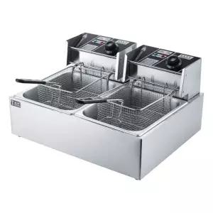 탁상형 전기 튀김기 호프 탁상용 2구 프라이어 업소용 꼬치