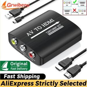 1080P AV RCA-HDMI 호환 변환기 RCA CVSB L/R 비디오 스케일러 어댑터 지원 플스호환/플스호환/플스호환/xb