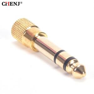 6.35 수-3.5 암 스테레오 터미널 플러그 헤드폰 어댑터 잭  1/4 1/8