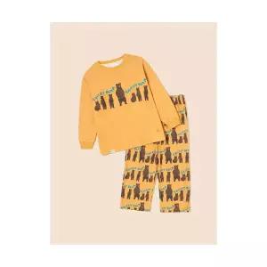 빈폴 키즈 [Print Bakery] 아트웍 티셔츠 세트 잠옷 옐로우 (BI4941U19E) 218885