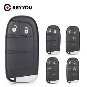 KEYYOU Jeep Renegade Compass Cherokee Dodge Ram 1500 여행용 충전기 Chrysler 1500 2345 버튼 스마트 원