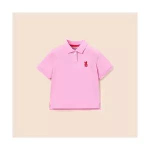 빈폴 키즈 여아 피케 칼라 반팔 티셔츠 라이트 핑크 (BI5242GE4Y) 305193