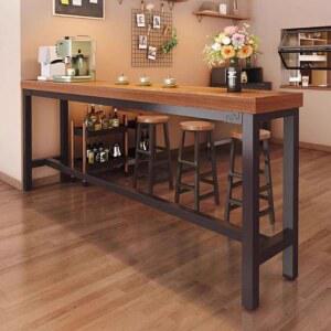 카페 베란다 창가 200x45x105 바테이블 좁고긴 대리석 사이드 탁자 1600 홈바