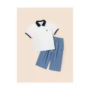 빈폴 키즈 남아 피케 칼라 상하세트 블루 (BI5242U09P) 309345