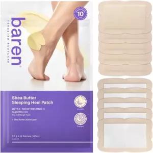 갈라진 드라이 힐을 위한 바렌 시어 버터 힐 리페어 패치(10개) 오버나이트 풋 모이스처라이저 마스크 보습