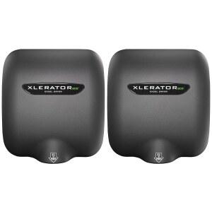 XLERATORECO XL-GR-ECO 1.1N 고속 상업용 핸드 드라이어, 엑셀 흑연 텍스처 커버, 자동 센서, 표면 장착, 소음 감소 노즐, LED 크레딧, 열 없음, 110/
