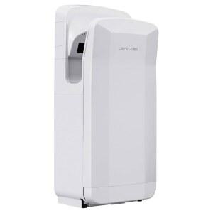 제트웰 수직 프리미엄 상업용 핸드 드라이어 - HEPA 필터로 고속 제트 공기 모터 속도 조절 가능 자동 따뜻한 바람 흰색 플라스틱 커버 블로워