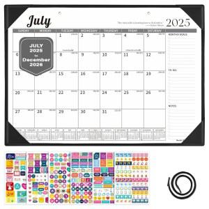 오스펠레프 가죽 책상 달력 -2026 월 월간 플래너 패드 12 x17