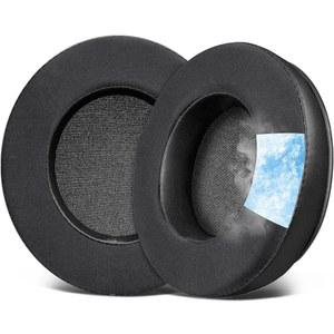 [미국배송] 원오디오 프로-10 / 프로-30 프로-50 스튜디오 하이파이 프로-C Y80B 모니터 60 헤드폰 고밀도 폼이 포함된 이어패드 쿠션 아이스 실크 원단 - 블랙