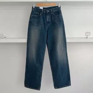 [다잇템] 여성 넓은 워싱 데님팬츠 보온 FW 그런지 팬츠