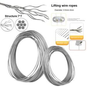 철사 로프 얇은 케이블 부드러운 롤 강선 3톤 구리 스테인레스 계량기 와이어 5mm