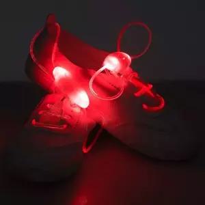 고품질 패션왕 빛나는 신발끈 야간 안전 LED 운동화끈 레드 (WFKDVOI)