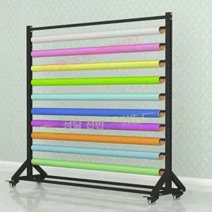 필름 거치대 원단 진열대 고정대 포장 썬팅 롤링 선반 시트지 랩핑지 롤링기 이동식 비닐