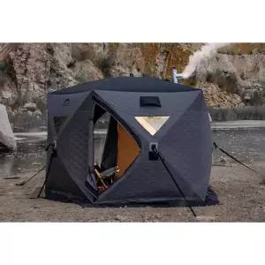 사우나텐트 빙어텐트 얼음낚시 원터치 큐브 누빔텐트